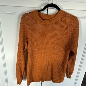 Fall, burnt orange, rust-colored American Eagle sweater